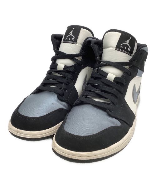 NIKE（ナイキ）NIKE (ナイキ) ミッドカットスニーカー AIR JORDAN 1 MID SE サテンブルー×ブラック×ホワイト サイズ:29の古着・服飾アイテム