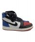 中古・古着 NIKE (ナイキ) ミッドカットスニーカー　Air Jordan 1 High Rebel XX Top 3 ブラック×トリコロールカラー サイズ:24.5：15000円