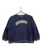 stussyステューシー）の古着「クルーネックスウェット 90s」｜ネイビー