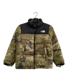 THE NORTH FACE（ザ ノース フェイス）の古着「ジュニア ノベルティーヌプシジャケット」｜グリーン×ブラック