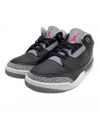 NIKEナイキ）の古着「スニーカー Jordan3 Retro Black Cement」｜ブラック×ホワイト