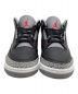 NIKE (ナイキ) スニーカー Jordan3 Retro Black Cement ブラック×ホワイト サイズ:26：14000円