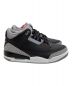 中古・古着 NIKE (ナイキ) スニーカー Jordan3 Retro Black Cement ブラック×ホワイト サイズ:26：14000円