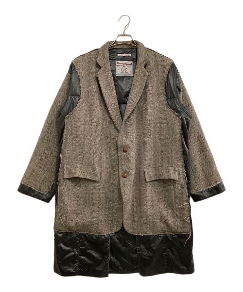 Rebuild by Needles（リビルドバイニードルス）Rebuild by Needles (リビルドバイニードルス) ツイードコート Tweed Jacket Covered Coat ベージュ サイズ:Mの古着・服飾アイテム