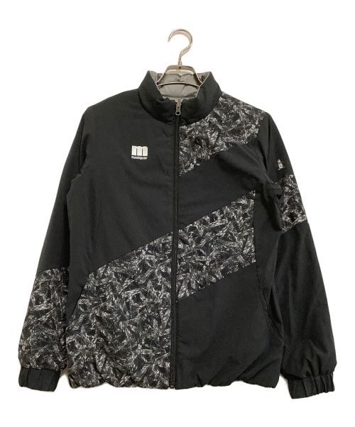 MUNSING WEAR（マンシングウェア）MUNSING WEAR (マンシングウェア) リバーシブル中綿ジャケット ブラック×グレー サイズ:Lの古着・服飾アイテム