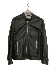 DIESEL（ディーゼル）の古着「切替レザージャケット」｜ブラック