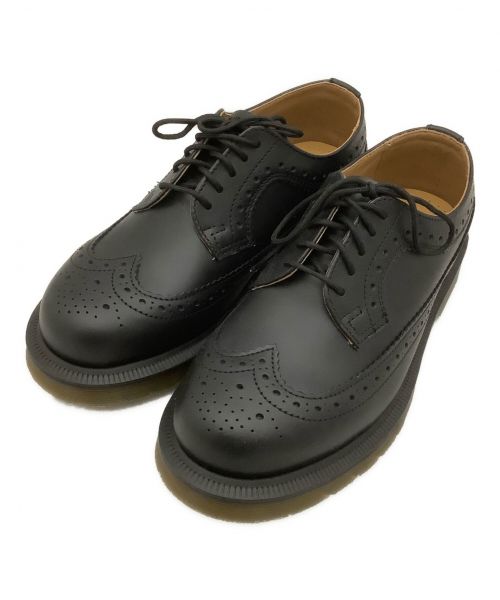 Dr.Martens（ドクターマーチン）Dr.Martens (ドクターマーチン) イエローステッチブローグシューズ ブラック サイズ:3の古着・服飾アイテム