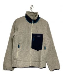 Patagonia（パタゴニア）の古着「フリースジャケット」｜アイボリー×ネイビー