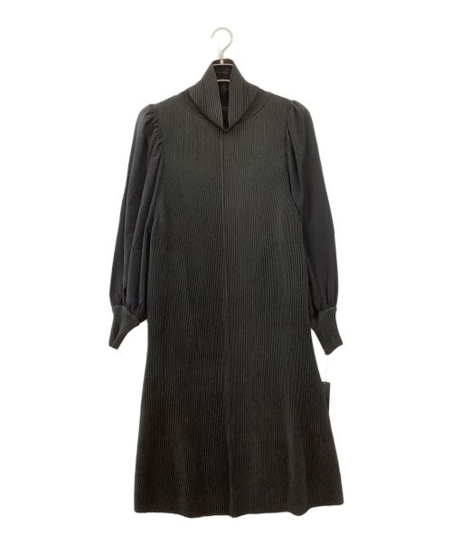SPECOHIO（スペッチオ）SPECOHIO (スペッチオ) パフスリーブ シャトルワンピース ブラック サイズ:40の古着・服飾アイテム