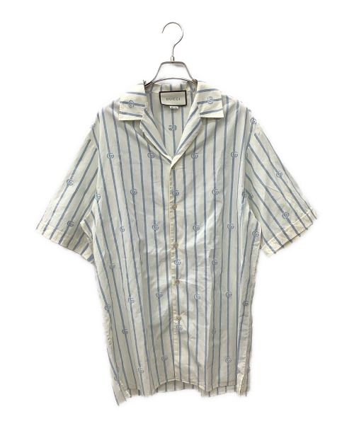 GUCCI（グッチ）GUCCI (グッチ) 半袖シャツ ホワイト サイズ:46の古着・服飾アイテム