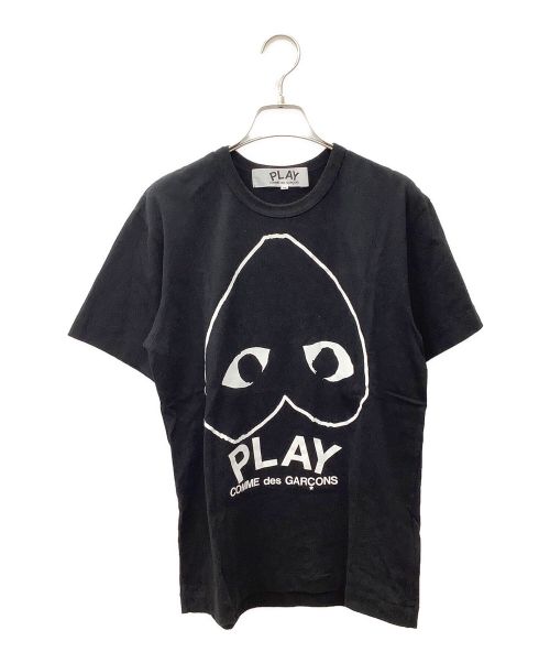 PLAY COMME des GARCONS（プレイ コムデギャルソン）PLAY COMME des GARCONS (プレイ コムデギャルソン) プリントTシャツ ブラック サイズ:Mの古着・服飾アイテム