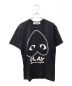 PLAY COMME des GARCONS（プレイ コムデギャルソン）の古着「プリントTシャツ」｜ブラック