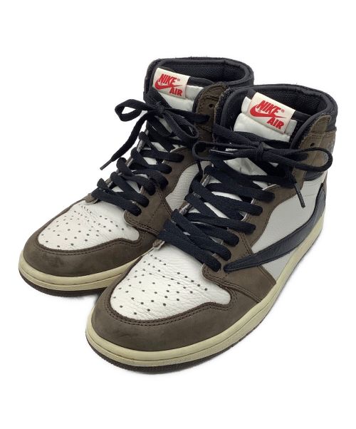 NIKE（ナイキ）NIKE (ナイキ) Travis Scott (トラヴィス スコット) Air Jordan 1 Retro High OG TS SP  ブラウン サイズ:27cmの古着・服飾アイテム