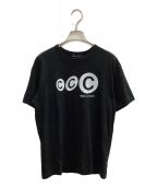 COMME des GARCONSコムデギャルソン）の古着「プリントTシャツ」｜ブラック