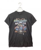 3D EMBLEM×HARLEY-DAVIDSON3dエンブレム×ハーレーダビッドソン）の古着「バイカーTEE」｜ブラック