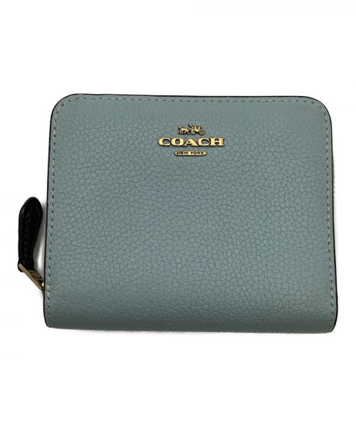 COACH（コーチ）COACH (コーチ) 2つ折り財布 ブルー サイズ:-の古着・服飾アイテム