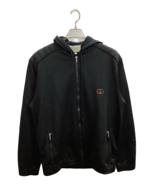 GUCCI（グッチ）GUCCI (グッチ) テクニカルジャージジャケット ブラック サイズ:Mの古着・服飾アイテム