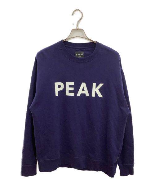 Snow peak（スノーピーク）snow peak (スノーピーク) PEAKスウェット ネイビー サイズ:Mの古着・服飾アイテム