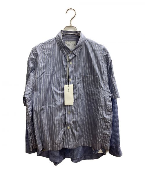 sacai（サカイ）sacai (サカイ) Cotton Poplin L/S Shirt ブルー サイズ:1の古着・服飾アイテム