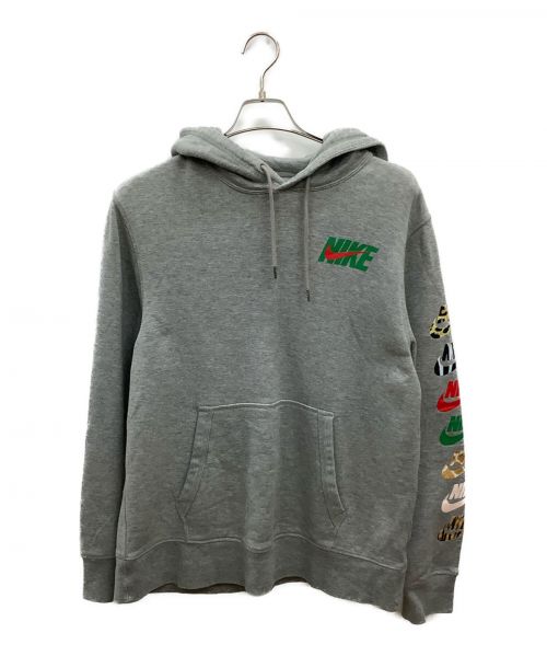 NIKE（ナイキ）NIKE (ナイキ) atmos (アトモス) プルオーバーパーカー グレー サイズ:XXLの古着・服飾アイテム