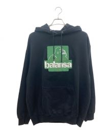 X-LARGE×SOUND SHOP balansa（エクストララージ×サウウドショップバランサ）の古着「プルオーバーパーカー」｜ブラック