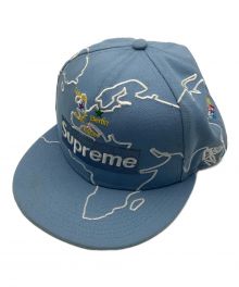 SUPREME×New Era（シュプリーム×ニューエラ）の古着「Worldwide Box Logo New Era Hat」｜スカイブルー