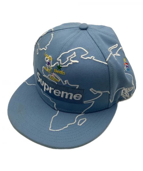 SUPREME（シュプリーム）Supreme (シュプリーム) New Era (ニューエラ) Worldwide Box Logo New Era Hat スカイブルー サイズ:58.7cmの古着・服飾アイテム