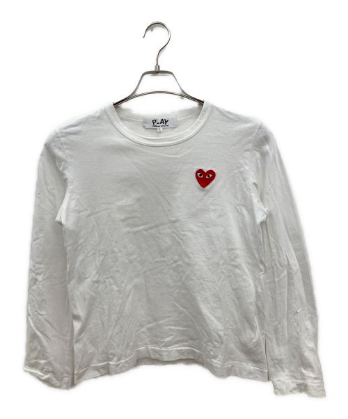 PLAY COMME des GARCONS（プレイ コムデギャルソン）PLAY COMME des GARCONS (プレイ コムデギャルソン) カットソー ホワイト サイズ:Lの古着・服飾アイテム