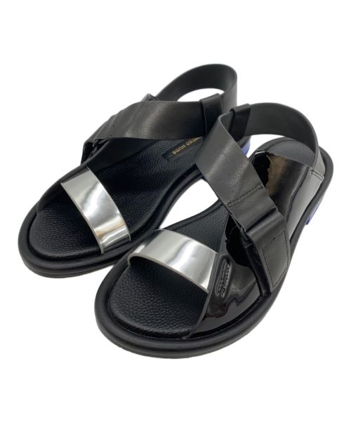 UNITED NUDE（ユナイテッドヌード）UNITED NUDE (ユナイテッドヌード) Square Sandal Lo ブラック×ブルー サイズ:39(25~25.5ｃｍ)の古着・服飾アイテム