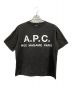 A.P.C.（アーペーセー）の古着「オーバーサイズロゴプリントTシャツ」｜ブラック