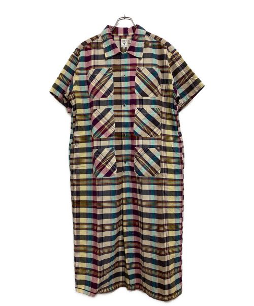 South2 West8（サウスツー ウエストエイト）South2 West8 (サウスツー ウエストエイト) S/S 6 Pocket Shirt Dress ベージュ系 サイズ:SIZE 2（M)の古着・服飾アイテム