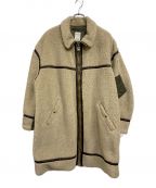 the nerdysザナーディーズ）の古着「BOA Coat MILITARY Mix」｜ベージュ×カーキ