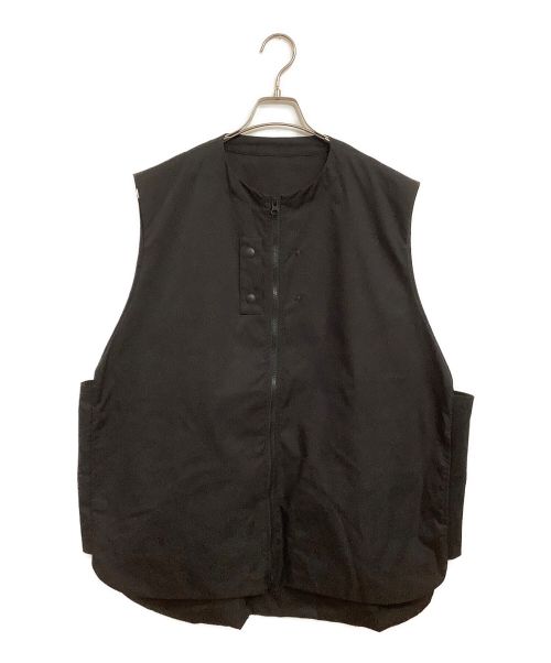 UNTRACE（アントレース）UNTRACE (アントレース) ZIPPER VEST ブラック サイズ:SIZE 2の古着・服飾アイテム