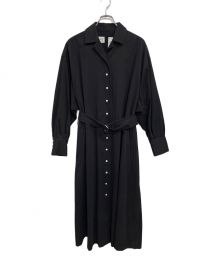 foufou（フーフー）の古着「THE DRESS #33 atelier cotton one piece」｜ブラック