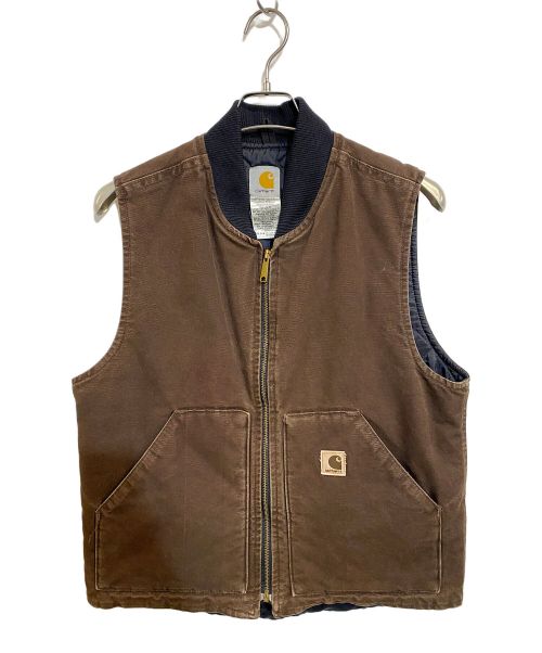 CarHartt（カーハート）CarHartt (カーハート) ダックベスト ブラウン サイズ:M (US)の古着・服飾アイテム