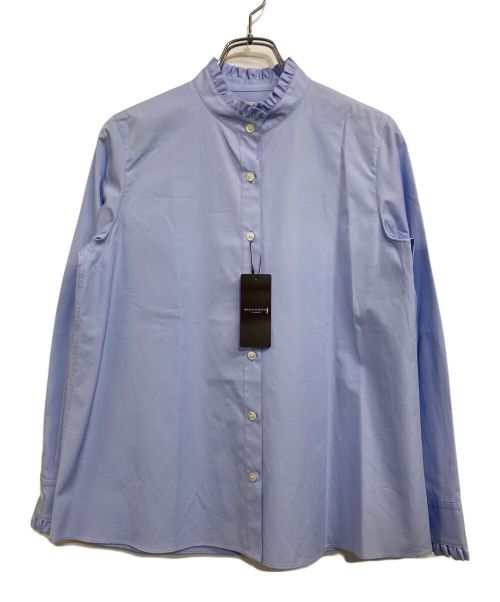 MACKINTOSH LONDON（マッキントッシュ ロンドン）MACKINTOSH LONDON (マッキントッシュ ロンドン) ハイカウントブロードフリルカラーシャツ ブルー サイズ:40 未使用品の古着・服飾アイテム