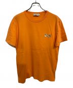 maison kitsuneメゾンキツネ）の古着「DOUBLE FOX HEAD PATCH T」｜オレンジ