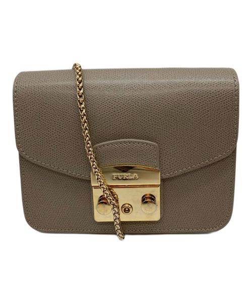 FURLA（フルラ）FURLA (フルラ) チェーンショルダーバッグ グレーの古着・服飾アイテム