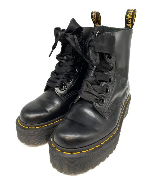 Dr.Martens（ドクターマーチン）Dr.Martens (ドクターマーチン) MOLLY 6ホールブーツ ブラック サイズ:SIZE UK4の古着・服飾アイテム