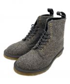 Dr.Martens×Harris Tweedドクターマーチン×ハリスツイード）の古着「8ホールツイードブーツ」｜グレー