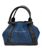 BALENCIAGAバレンシアガ）の古着「ハンドバッグ」｜ネイビー×ブラック