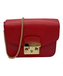 FURLA（フルラ）の古着「チェーンショルダーバッグ」｜レッド