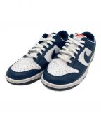 NIKEナイキ）の古着「DUNK LOW RETRO」｜ネイビー×ホワイト