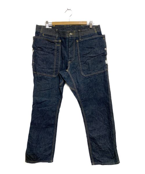 SASSAFRAS（ササフラス）SASSAFRAS (ササフラス) FALL LEAF SPRAYER PANTS 13.5oz DENIM インディゴ サイズ:Sの古着・服飾アイテム