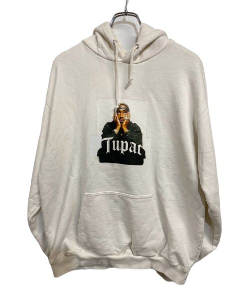 X-LARGE（エクストララージ）X-LARGE (エクストララージ) 2PAC (2パック) TUPAC PULLOVER HOODED SWEAT ホワイト サイズ:LLの古着・服飾アイテム