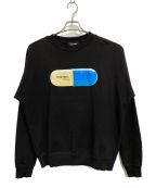 DIESELディーゼル）の古着「S-KALB-QA SWEATSHIRT」｜ブラック