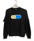 DIESEL（ディーゼル）の古着「S-KALB-QA SWEATSHIRT」｜ブラック