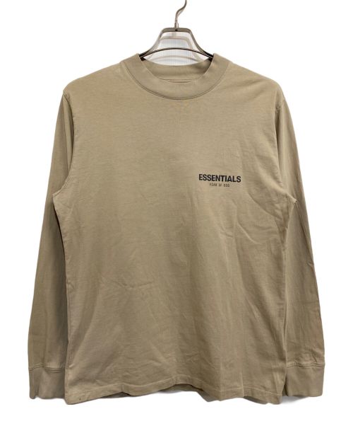 FOG ESSENTIALS（フィアオブゴッド エッセンシャル）FOG ESSENTIALS (フィアオブゴッド エッセンシャル) ONE POINT LOGO LS TEE ベージュ サイズ:US Sの古着・服飾アイテム