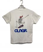 CHALLENGERチャレンジャー）の古着「Skeleton Skateboarding Tee」｜ホワイト