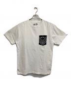 CHALLENGERチャレンジャー）の古着「BANDANA POCKET TEE」｜ホワイト×ブラック